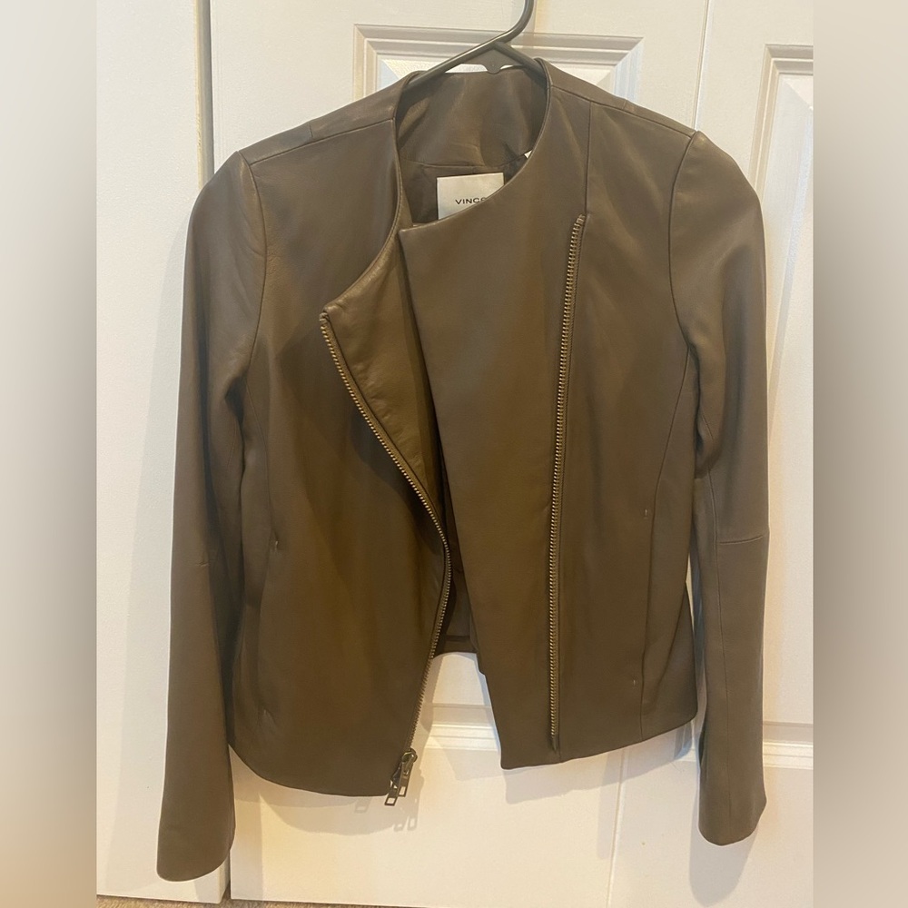 Vince lambskin moto jacket NWOT